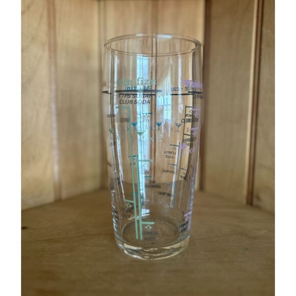 Vintage Arcoroc France Cocktail Recipe Glass Barware - Picture 5 of 7